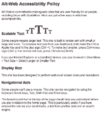 Unstyled B&W web page